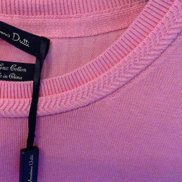 Massimo Dutti, pink sweater T-shirt, size M - Picture 2 of 2